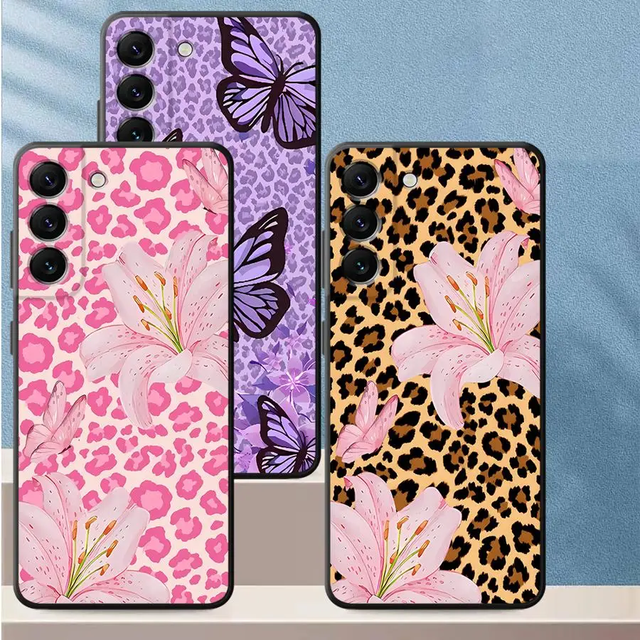 Phone Cover Case for Samsung Galaxy A57 A24 A55 A25 A37 A22 A52 A36 A26 A53 A35 A73 A51 A32 A23 A71 A72 Butterfly Leopard