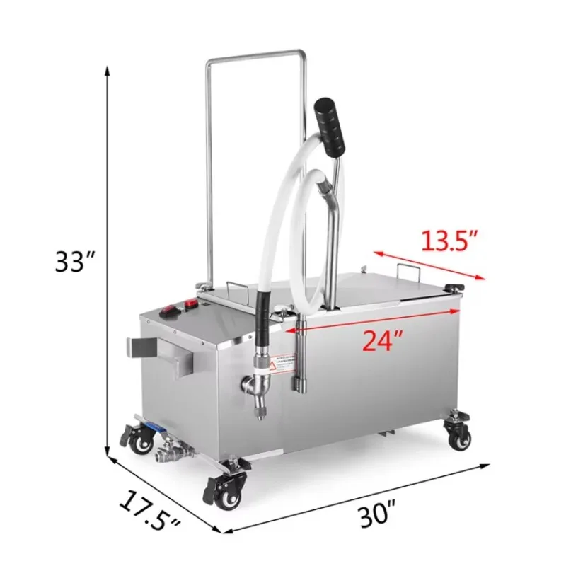 

LF5-JY( F2 ) 58L 116LBs Oil Capacity Oil Filtration System /Fryer Filter/ Oil Filter Machine