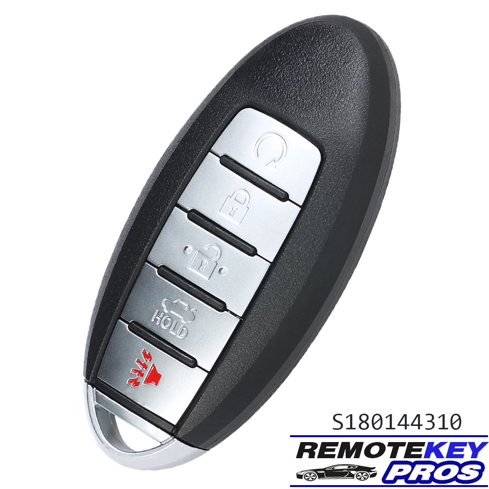 DIYKEY-Chaveiro Inteligente Remoto, Keyless, Fob de 5 Botões, S180144310, Compatível com Nissan Altima, Maxima, 2016, 2017, 2018, 2019, 433,92 MHz, 4A