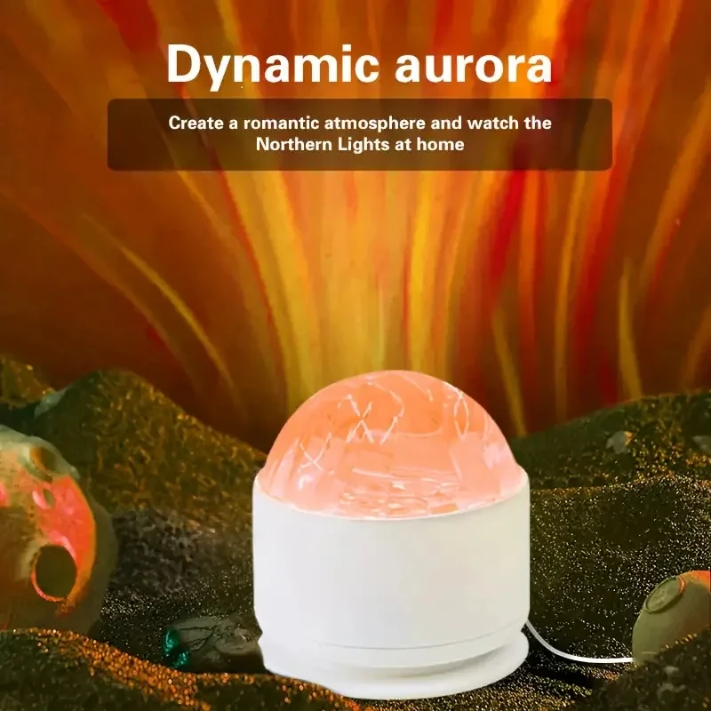 Starry Sky Projector Light 16 Colors LED Night Light Remote Auto Rotate USB Powered Home Room Party Decor Northern Ambient Light