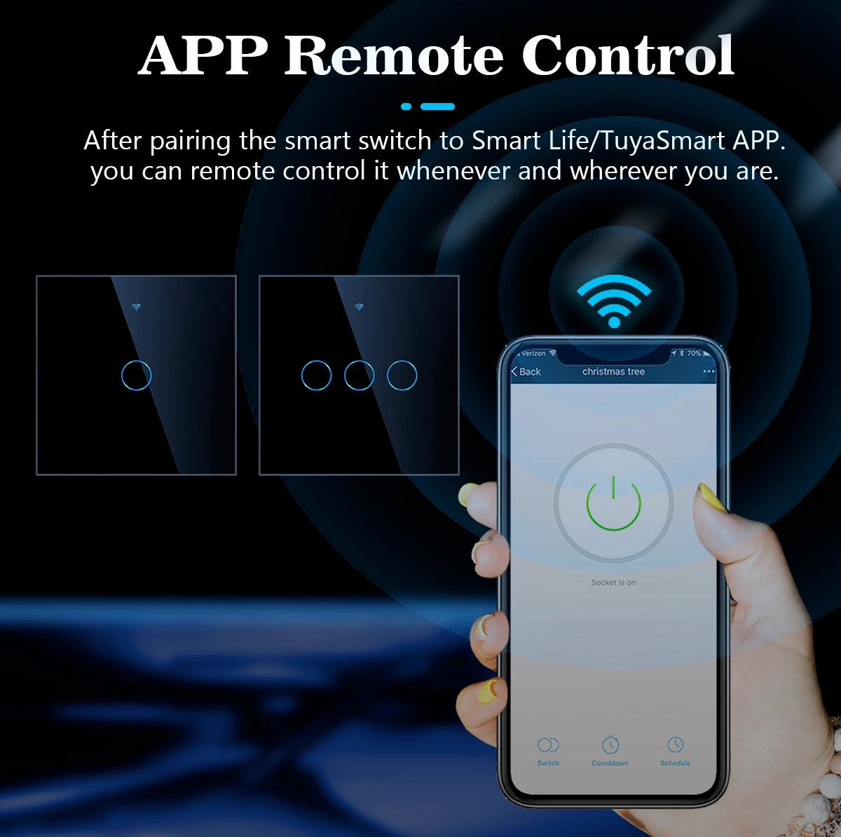 Smart Home Switch 1/2/3/4 Gang White Wall Sensor Wifi Touch Light Switch Tuya Control Smart Life Google Alexa with Alice view 4