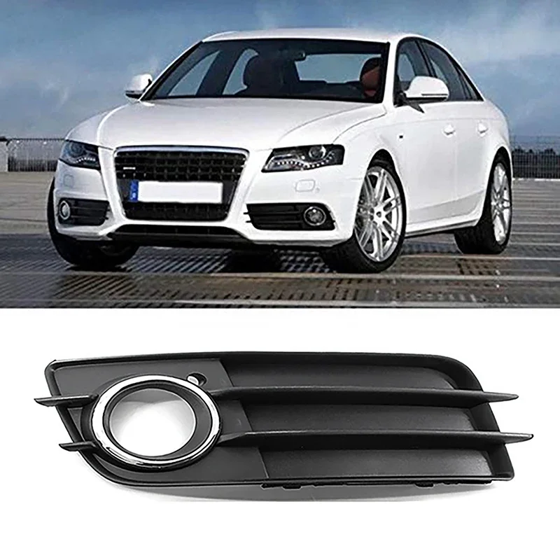 High Quality Front Bumper Fog Light Shell Car Accessories Fit For Audi A4 B8 S4 Sports Edition 2009-2012 Fog Lamp Frame Housing