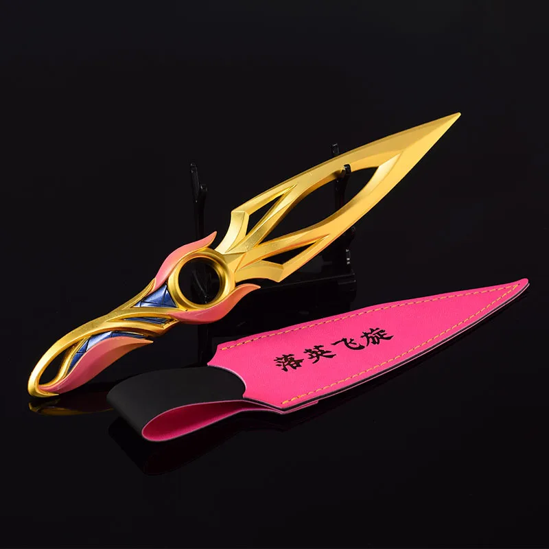 Valorant Weapon Mystbloom Kunai Melee Weapon Model 21cm Metal Game Katana Samurai Sword Display Ornaments Gifts Toys for Boys