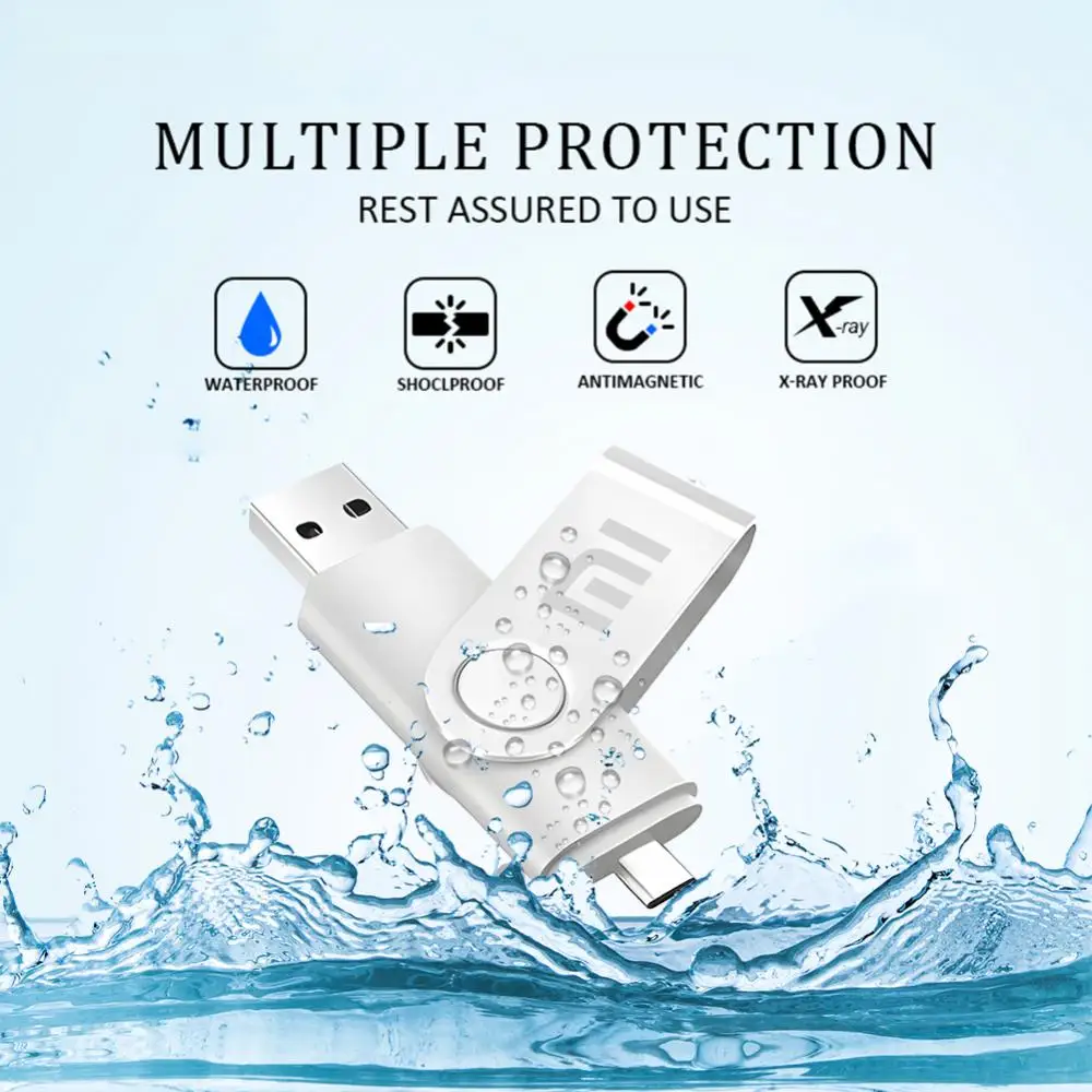 Xiaomi TYPE-C Pendrive Memory Stick 128Gb 3.0 Metalen Usb Flash Drive Pen Drive Usb Stick Flash Disk 128Gb 256Gb 512Gb