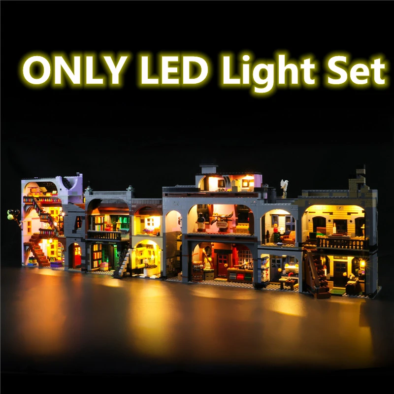 IN STOCK Remote Control LED Light Set For Compatible With LEGO 75978 Diagon Alley Model Building Blocks Bricks Accessory Toys