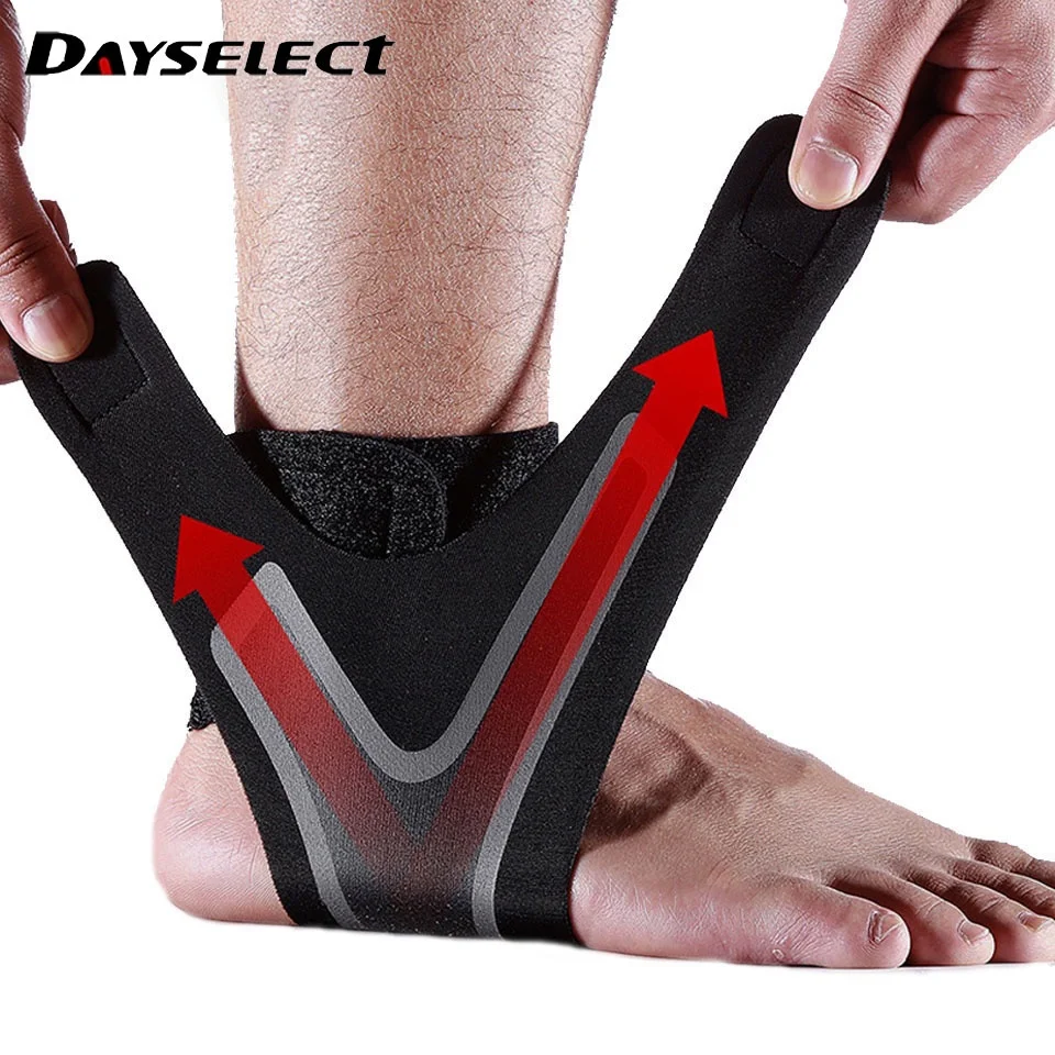 1Pcs Fitness Sports Ankle Brace Gym Elastic Support Gear Foot Weights Wraps Protector Legs Power Basketball Weightlifting