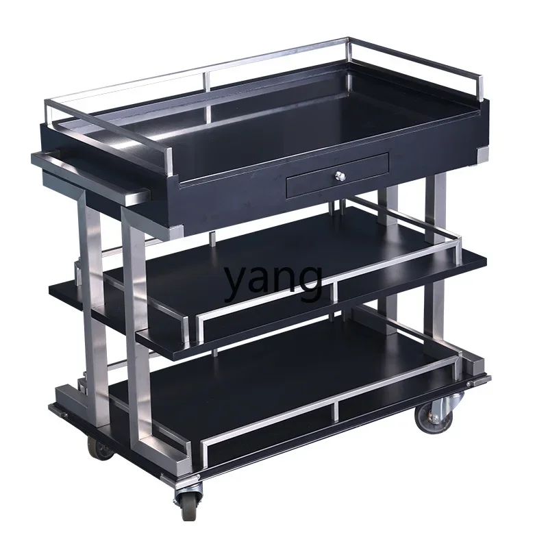 LTT high-end restaurant service car Hotel multi-function food delivery hand push cake dim sum wine hot pot side dish car