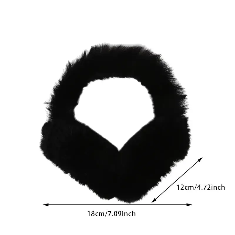 Aquecedor de orelha clássico de pelúcia, macio, antiderrapante, dobrável, inverno, para atividades ao ar livre, para homens/mulheres, proteção de ouvido coreana, calor