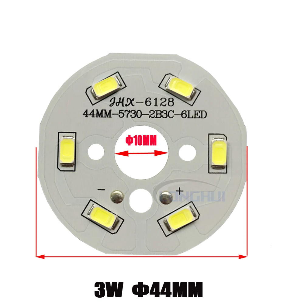 Hot 10pcs SMD 5730 LED PCB 2W 20mm 3W 23mm 32mm 40mm 44mm White / Natural White / Warm White Light Source For LED Bulb Light