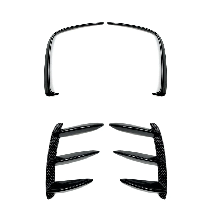 

1Pair Car Black Abs Rear Bumper Splitter Spoilers For Benz W176 A200 A250 & 2X Rear Bumper Spoiler Flank Tail Wind Knife