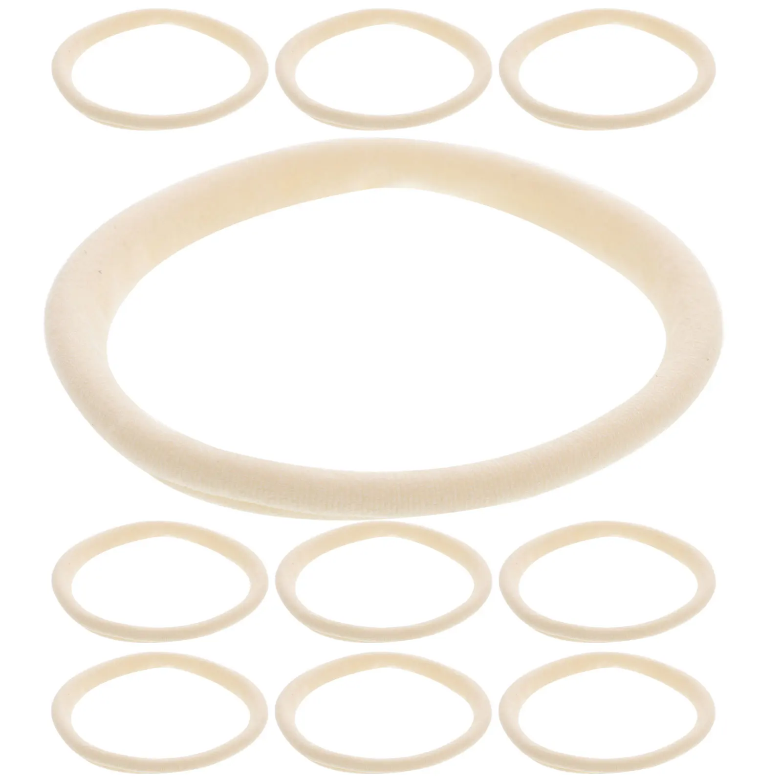 

10pcs Seamless Elastic Ring For Baby Kids Soft Hair Ties No Crease Ponytail Holders Daily Use Accessories Elastic Hair Bands