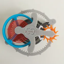 Mechanical assembly toy 3D printing tourbillon model movement full-color ornament handicraft creative gift