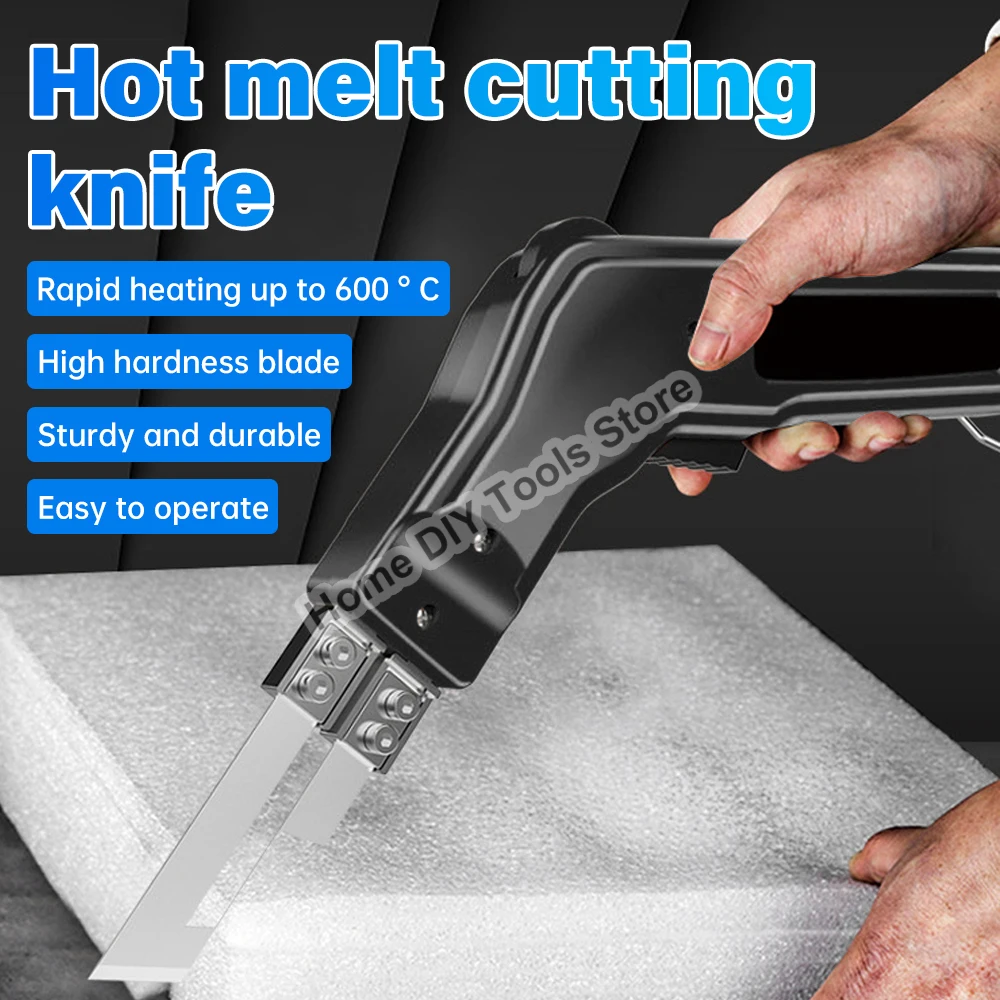 600 Temperature Electric Foam Cutter Hot Knife Tool Styrofoam Cutting Machine Hot Knife Non-Woven Fabric Rope Cutter