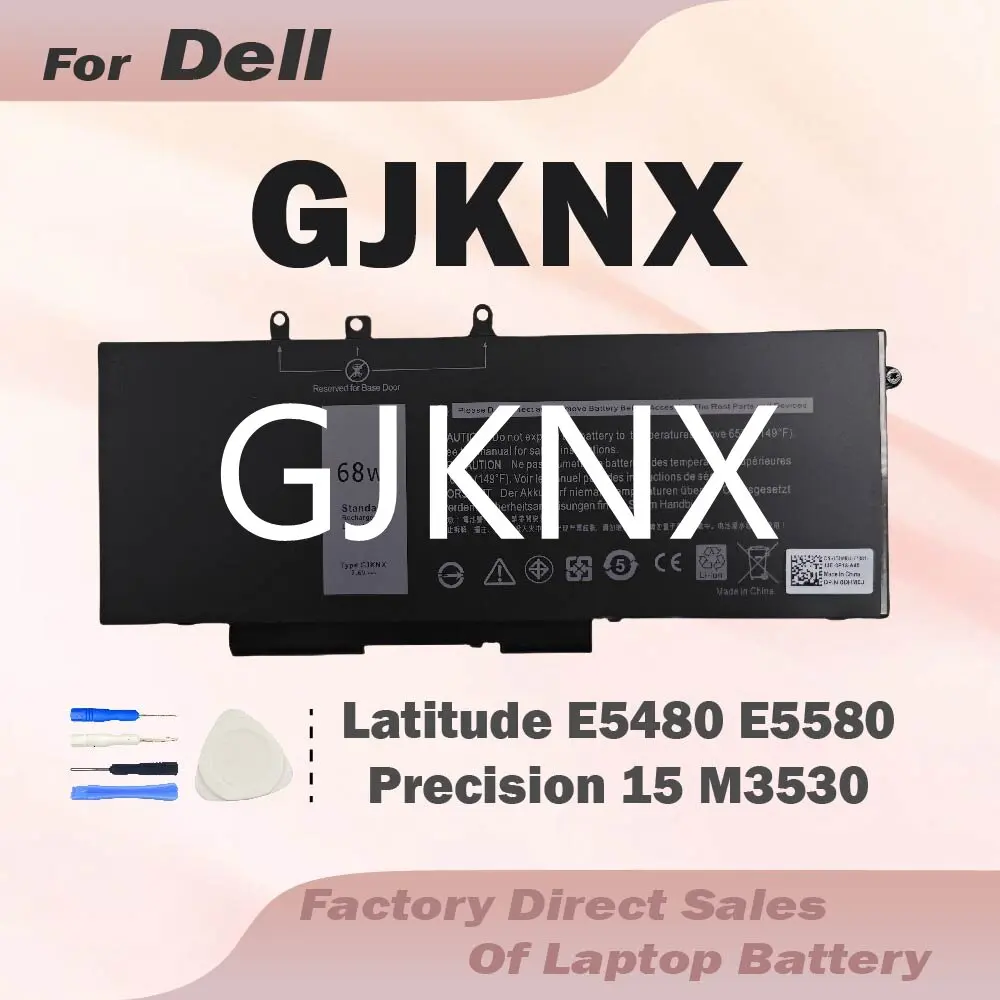 Batería GJKNX para Dell Latitude 5480 5580 5490 5491 5580 5590 5591 5280 5288 5488 5491 5495 E5480 E5580 E5490 E5590 Precision