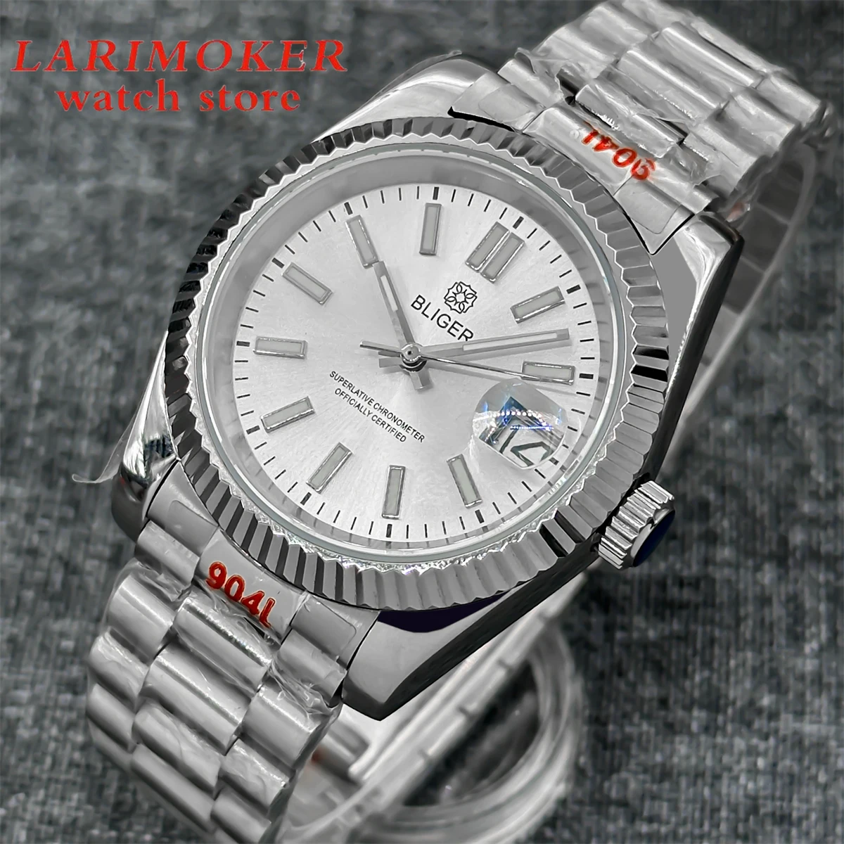 36mm/39mm Men's watch Stainless steel bracelet Recessed case Sapphire glass 10ATM waterproof NH35A automatic movement