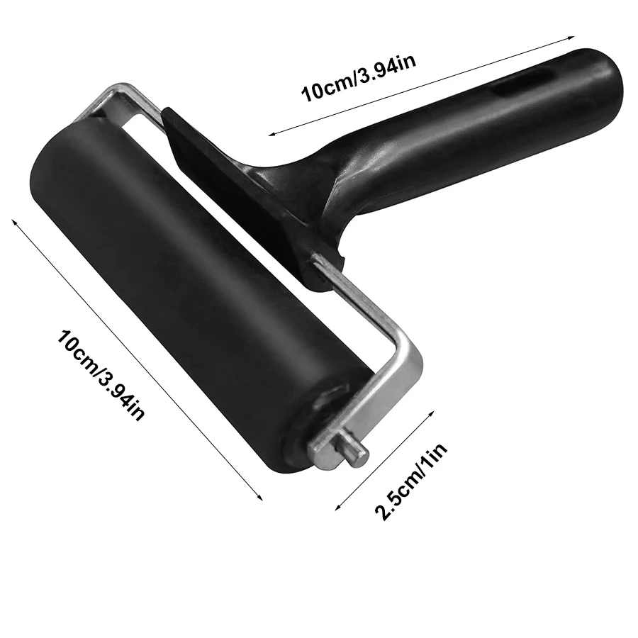 براير الأسطوانة الطباعة المطاط الصحافة الأسطوانة 4 بوصة الماس اللوحة الأسطوانة الحرفية المشاريع الحبر وأدوات ختم صنع بطاقة