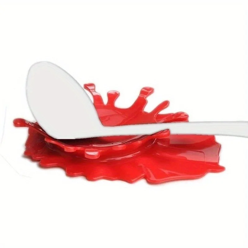 SPLASH: Salsa di pomodoro fuoriuscita. Portacucchiaio, sottobicchiere, portautensili da cucina, spatola, portacucchiaio