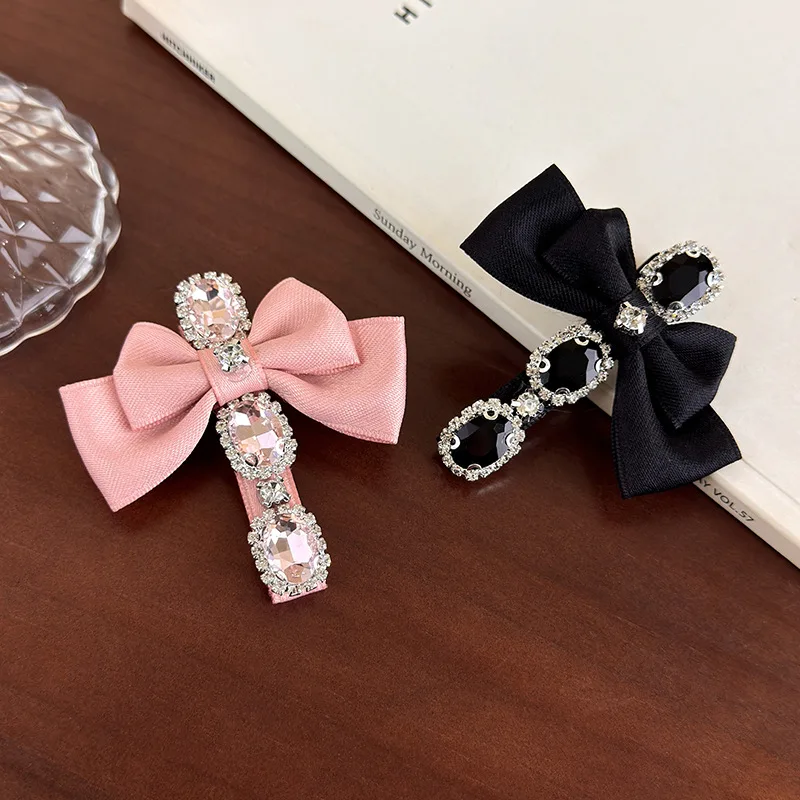 

Премиальные хрустальные заколки-уточки для волос, милые минималистичные зажимы для челки и прядей у лица, для женщин, на каждый день, элегантные заколки-шпильки