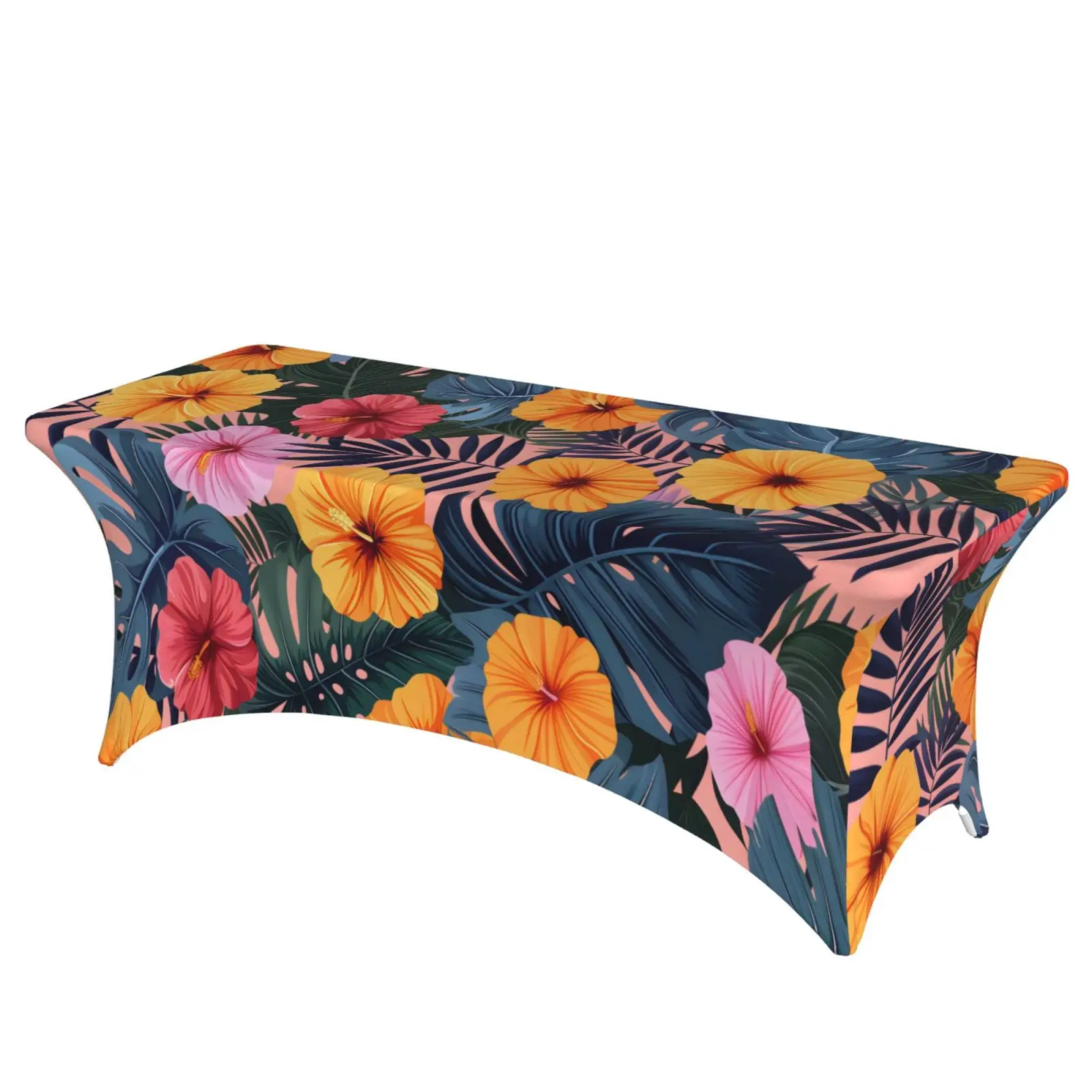

Lightweight Stain-Resistant Monstera Deliciosa Summer Tablecloth Wrinkle-Resistant Table Skirt for Versatile Home Decor