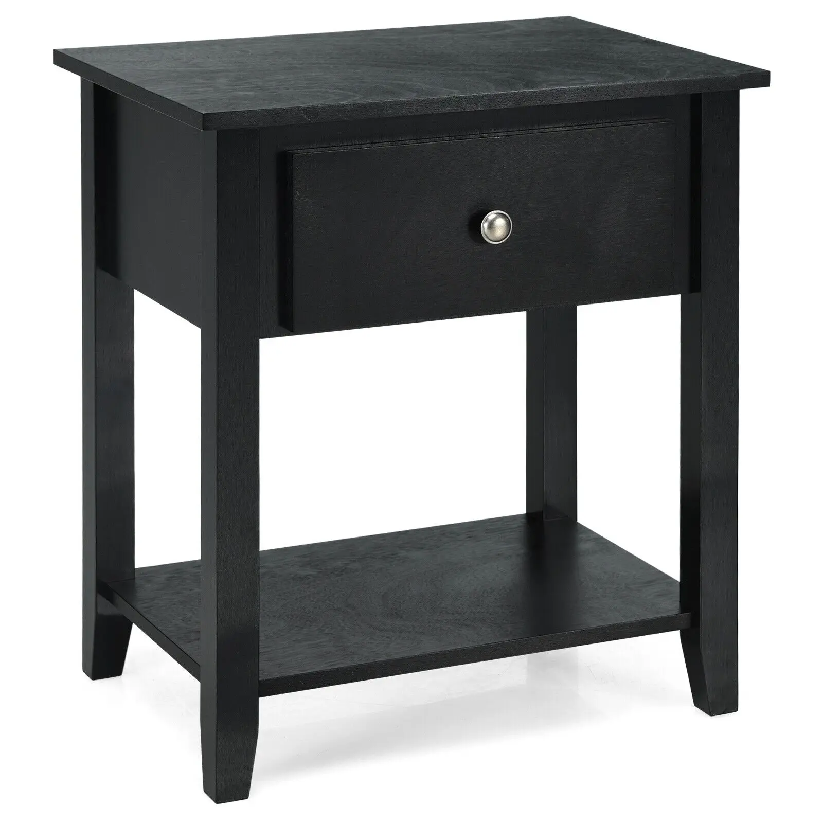 GOFLAME Accent Table Bedroom Narrow Side End Table Storage Cabinet Nightstand