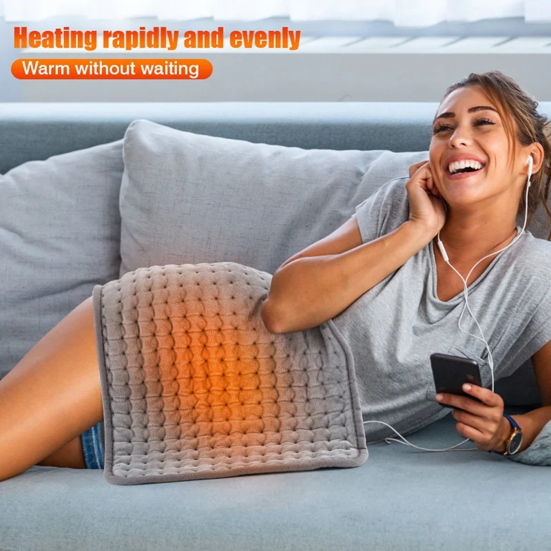 Heating Pad For Back Pain Relief & Cramps,10 Heat Settings Electric Heated Pad, Gifts For Women Men,12X 24 Inch