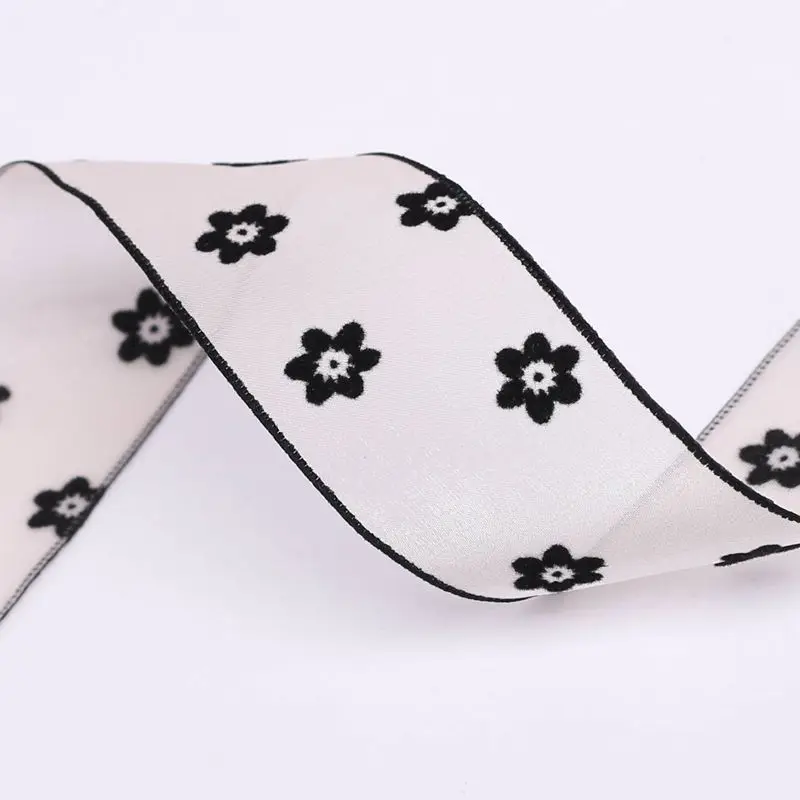 Nastro in Chiffon pressato con bordo su un lato, regalo di nozze, fiocco per copricapo, 2.5cm, 4cm, 5cm di larghezza, fai da te, 10 metri