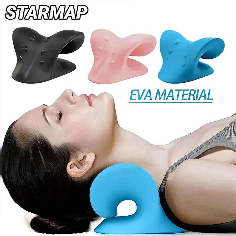 Neck Traction Pillow - Neck Shoulder Stretcher Relaxer Cervical Spine