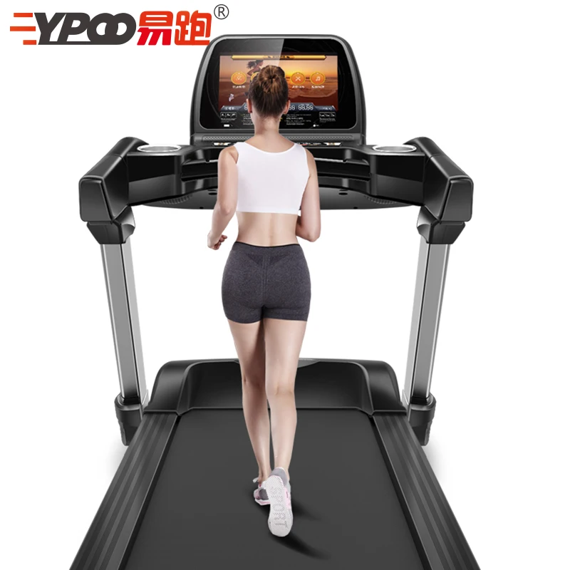 حار ممارسة اللياقة البدنية التيار المتناوب آلة المشي الصالة الرياضية الجري آلة المشي التجارية مع التطبيق صالح