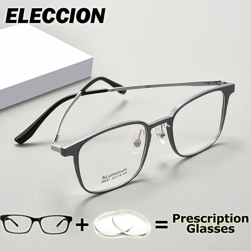 ELECCION العدسات الطبية طول النظر الشيخوخي قصر النظر نظارات للقراءة إطار النساء الرجال التيتانيوم مرنة النظارات البصرية متعددة البؤر