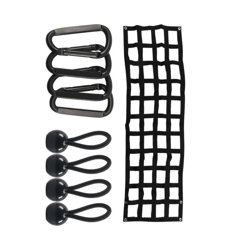 60x18in Nhiệm vụ nặng nề hàng hóa Metting Tailgate Tailgate cho xe bán tải giường phổ quát Tất cả thời tiết sử dụng lưới màu đen