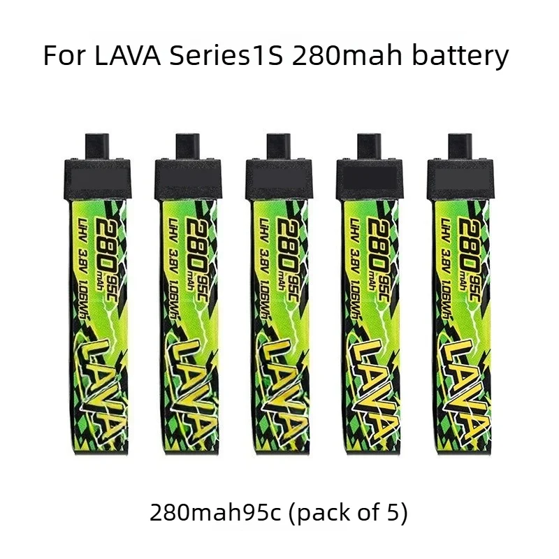 1S 95C for LAVA II LiHV Battery BT2.0 Connector 280‑680mAh 3.8V 4.35V FPV Tiny Whoop Drone Replacement Battery