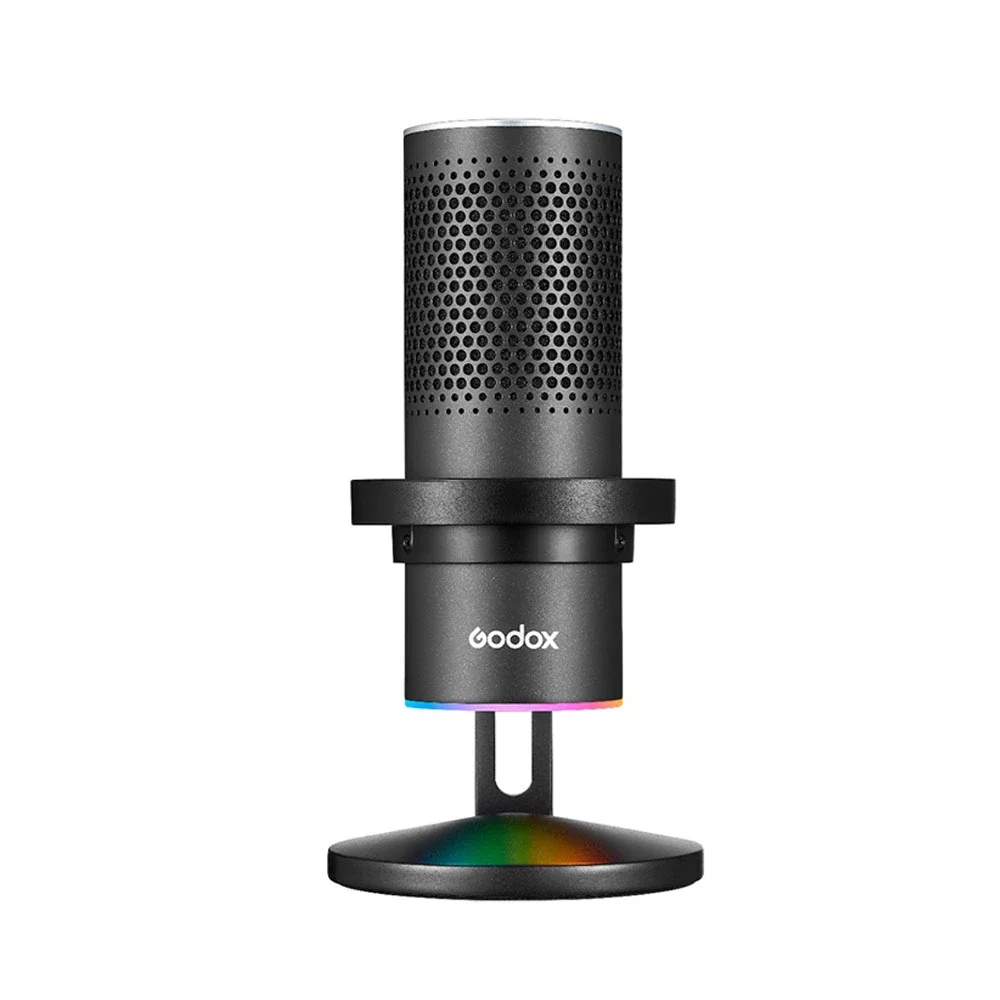 Godox-micrófono condensador EM68X RGB, microfono omnidireccional cardioide e-sports controlado por Godox Mic App