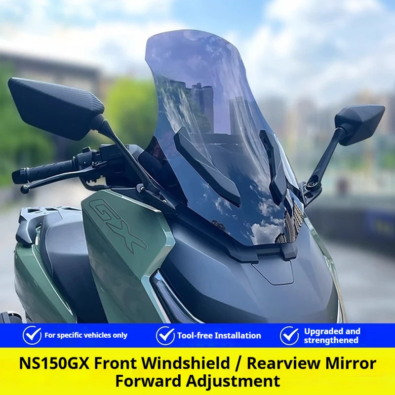 For Honda NS150GX Windshield Mirror Forward Mount Kit Crossbar No-Drill Accesorios Moto Accessori Moto
