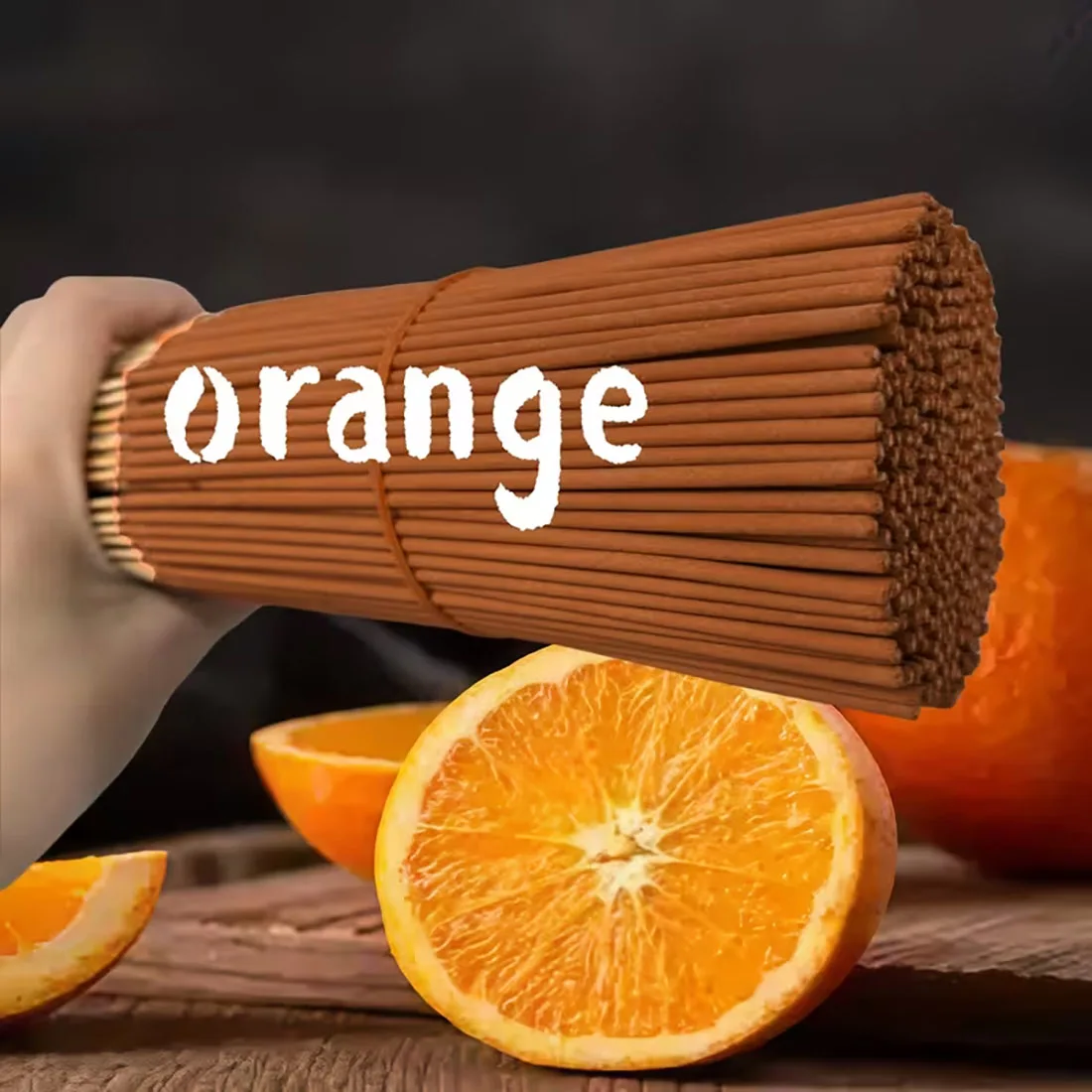 Natural Orange Incense Sticks Are High-Quality, Available in Packs of 19/49/79/109/159, Suitable for Purifying the Air in the Home, Aromatic Relaxation, Yoga, Office, Tea Room - Perfect for Halloween, Christmas and Other Holidays, Orange Essential Oil Infused Incense Sticks