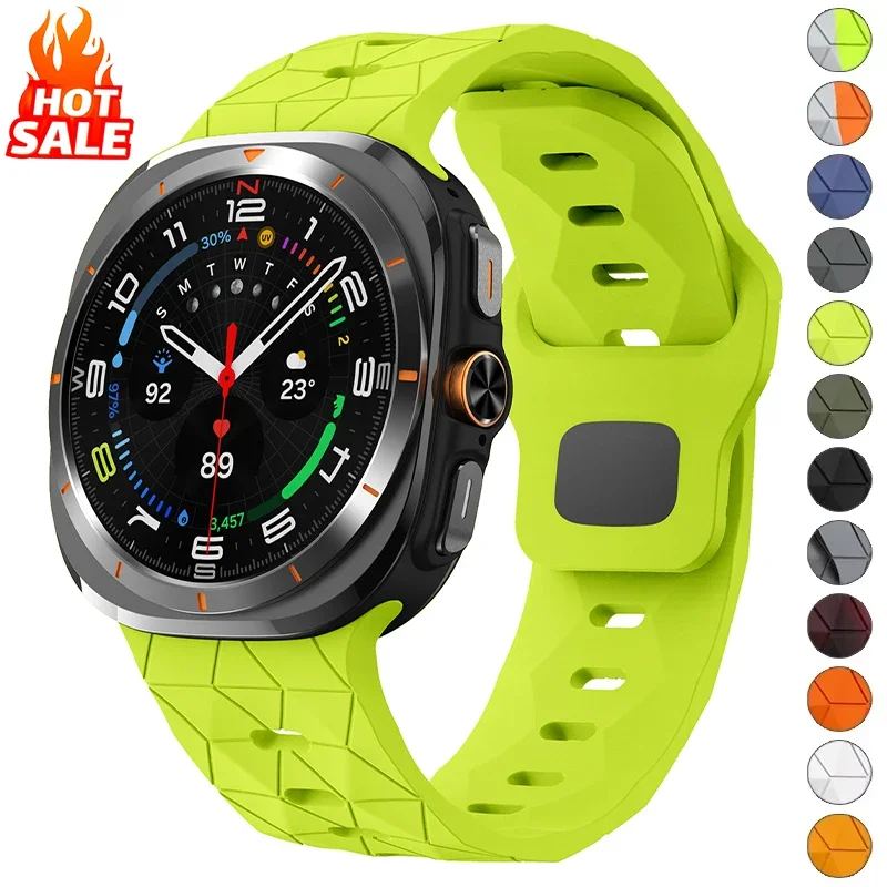 

Sports Silicone Strap for Samsung Galaxy Watch Ultra 47mm 7 6 5 4 40/44mm Bracelet for Watch 6 4Classic 43mm 47mm 5Pro 45mm Band