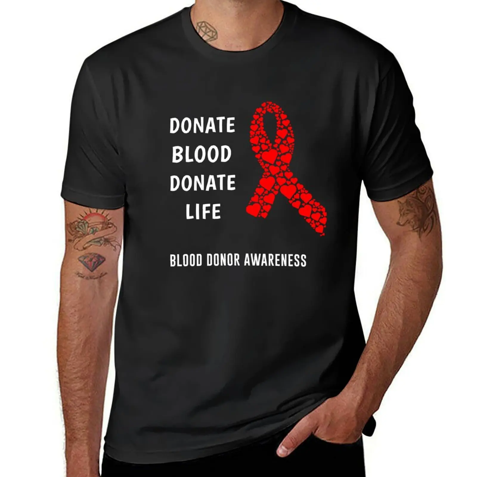 Blood Donor T-Shirt sublime blanks cute clothes mens plain t shirts