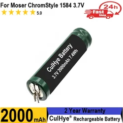 CulHye 100% 3.7V 2000mAh akumulator elektryczny przycinak 1584-7100 dla Moser ChromStyle 1584