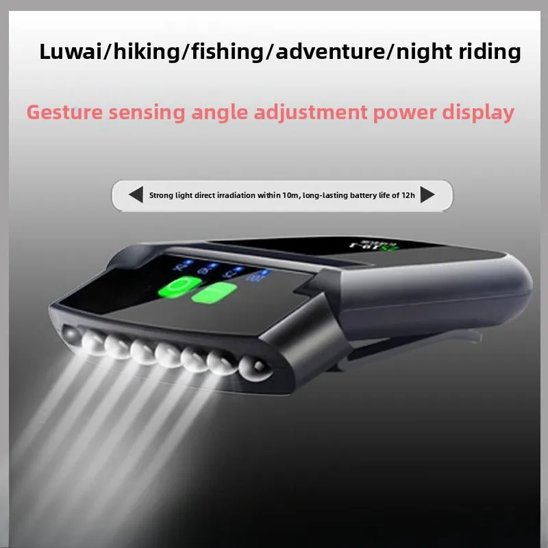 Dual Wear Clip On LED Head Light Multi Mode Waterproof Lamp For Night Fishing Camping Maintenance Outdoor Use
