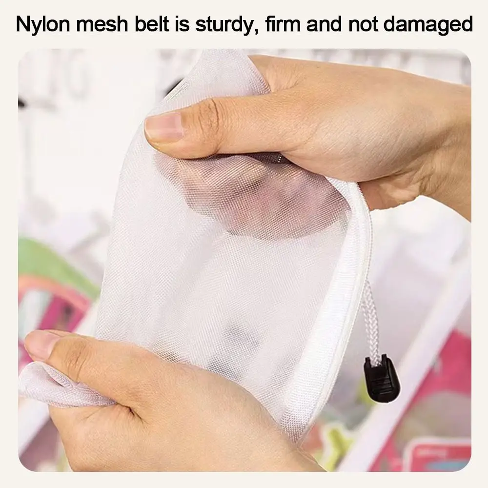 New Nylon Mesh File Bag A4 A5 A6 Transparent Pencil Case Test Paper Information Bag Office