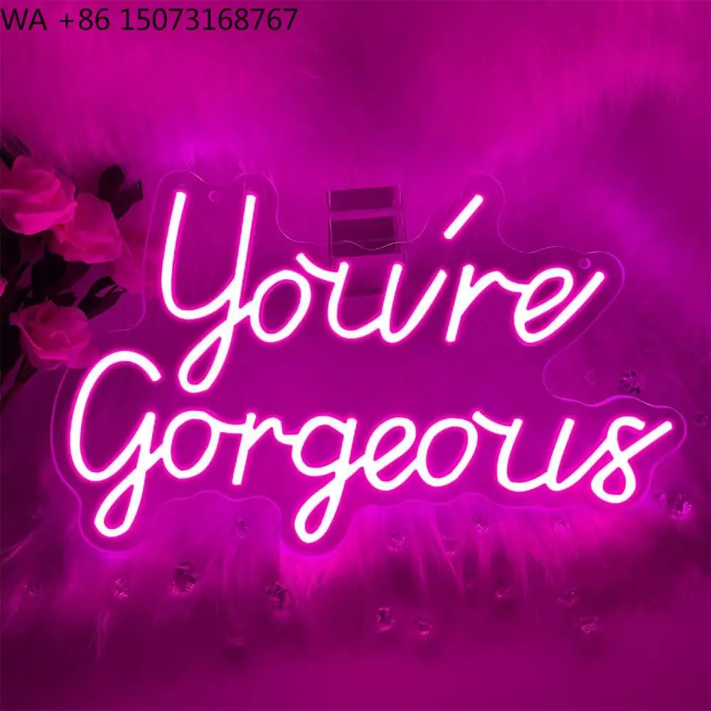 Custom New Design LED Neon Sign Letters for Advertising Building Decoration AC/DC Power Supply IP65 Waterproof Customizable