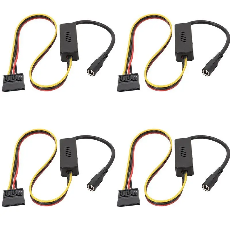 

TTKK-4X DC 5525 To SATA Hard Drive Power Supply Cable DC 12V To SATA Hard Drive Cable With Step-Down Voltage Regulator