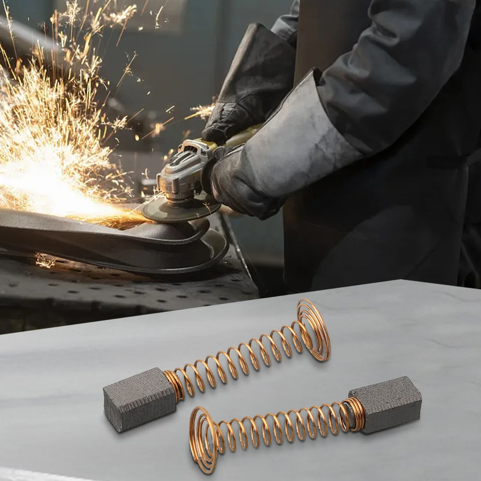 Power Tools Carbon Brush Metal 4.8*5.5*7.3mm 4Pcs For Electric Motor Jade Engraving Mini Drill Parts Practicall