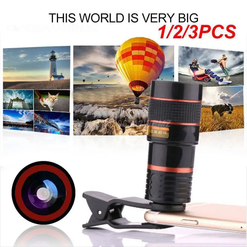 1/2/3PCS Phone Lens Clear High-quality Mini Portable Telephoto Lens Optical Lens Wide Aperture Improve Photography Skills