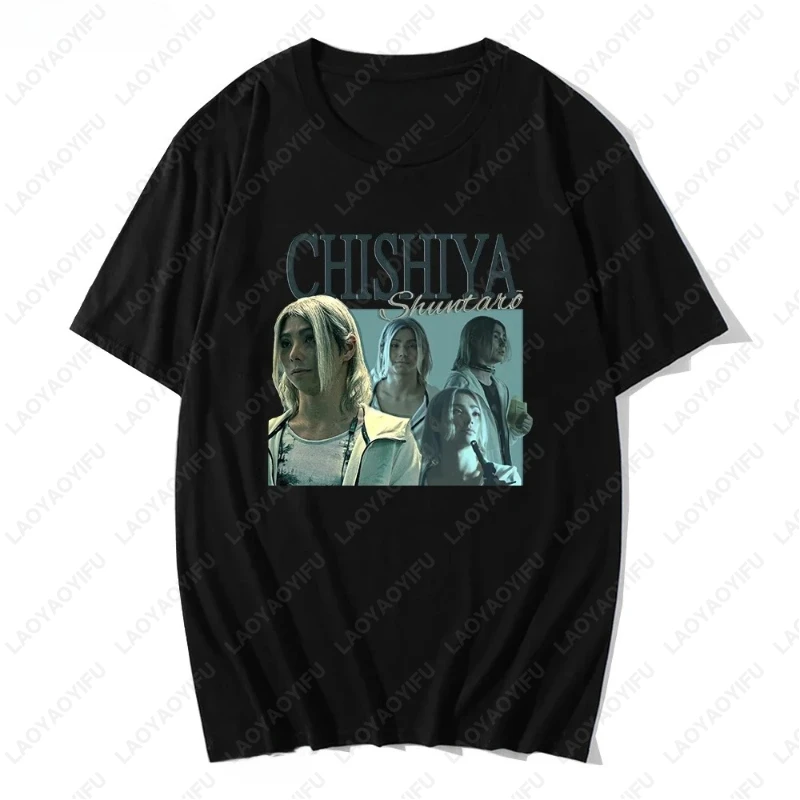 Anime Alice in Borderland TShirts Chishiya Printed Men Women Fashion Tops Cotton Y2k Clothes Summer All Match Fashion Tees Gift