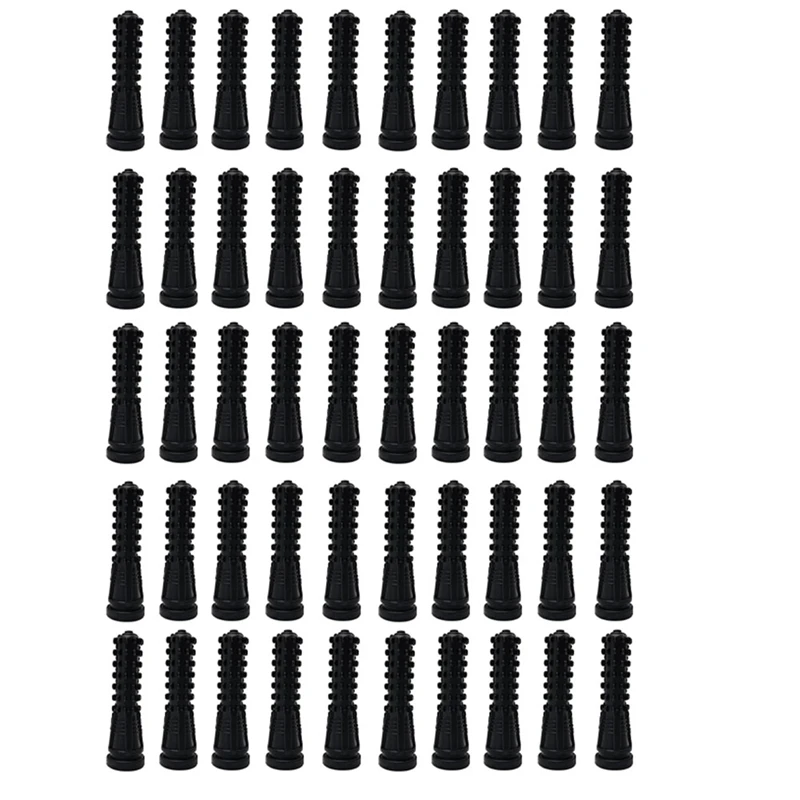 

50PCS Chicken Plucker Fingers, Poultry Feather Plucking Rubber Hair Removal Finger For Chicken Duck Quail Goose Durable Black