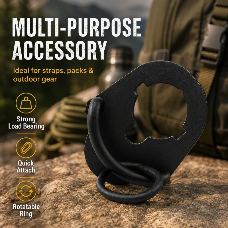 Versatile Rotatable Connecting Loop Buckle Quick Release Structure Outdoor Handcraft Project Hardware Accessory Parts
