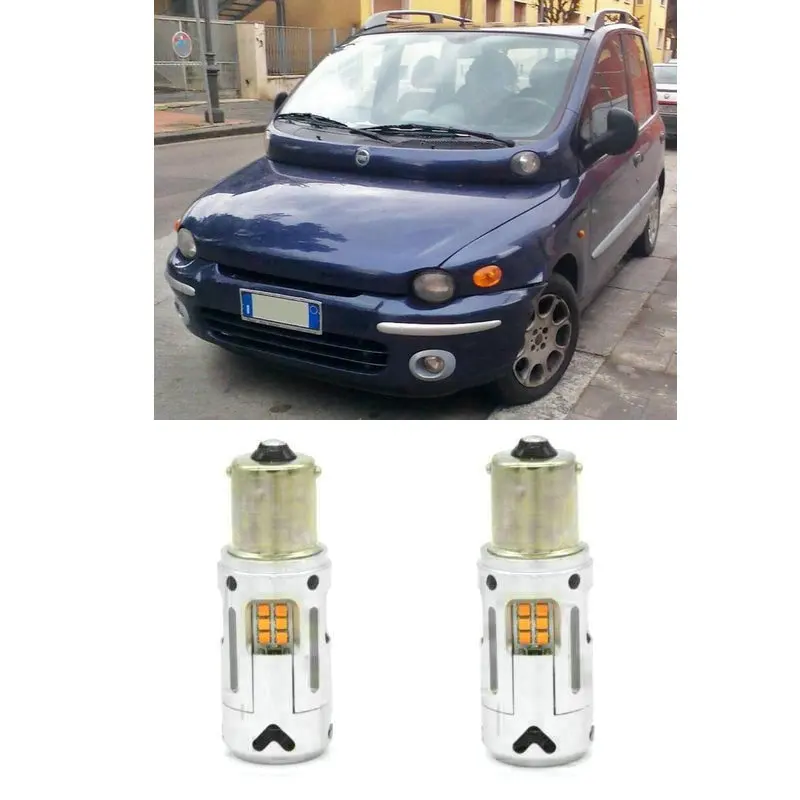 

For FIAT MULTIPLA (186) Minivan Front Rear Turn Signal auto Led light bulbs for cars LED Car Lights Error Free canbus 100% 2pc