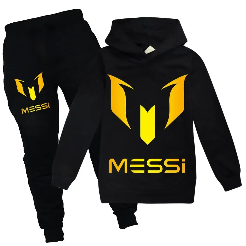 

Argentine Football Superstar Girls Clothing Children Fashion Hoodies Pant Set Kids Clothing Spring Autumn Sports Suit Tracksuit