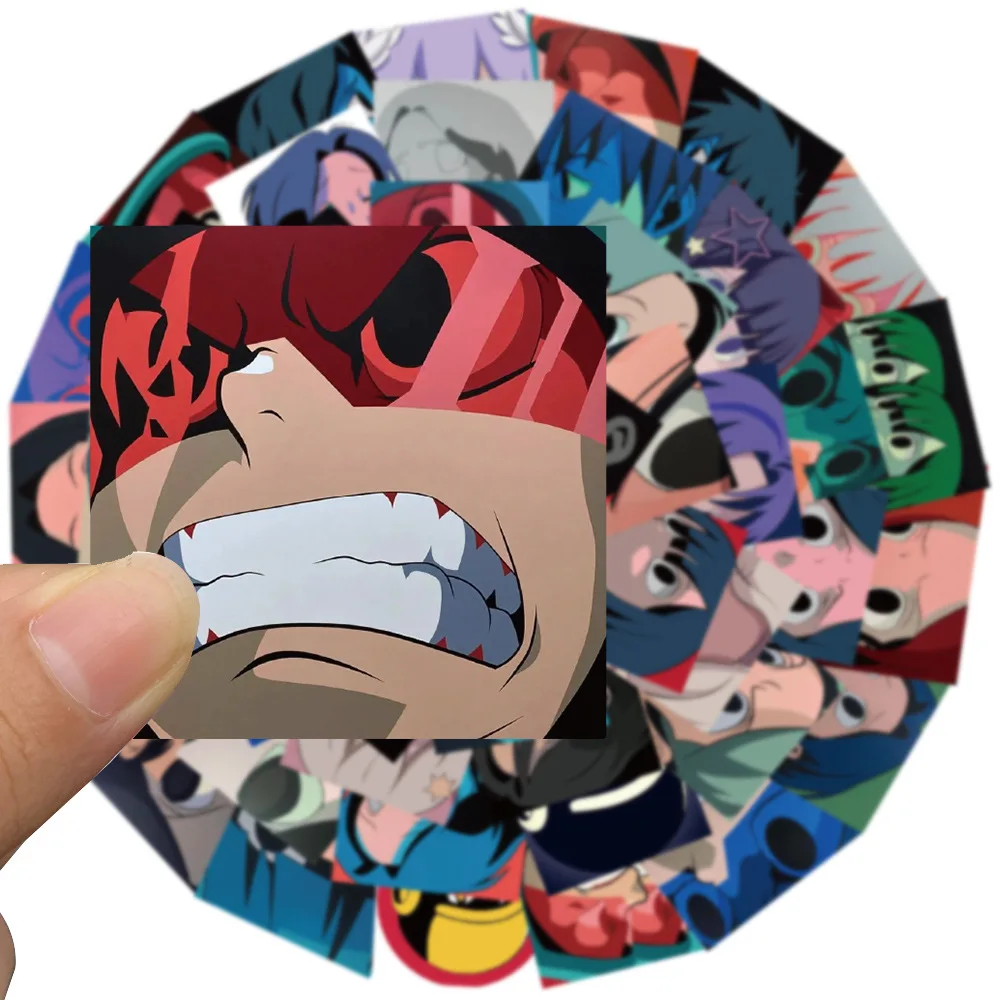 Aokizy หมวกกันน็อคสเก็ตบอร์ดสติกเกอร์กันน้ำลายกราฟฟิตีตกแต่งตามสั่ง50ชิ้น