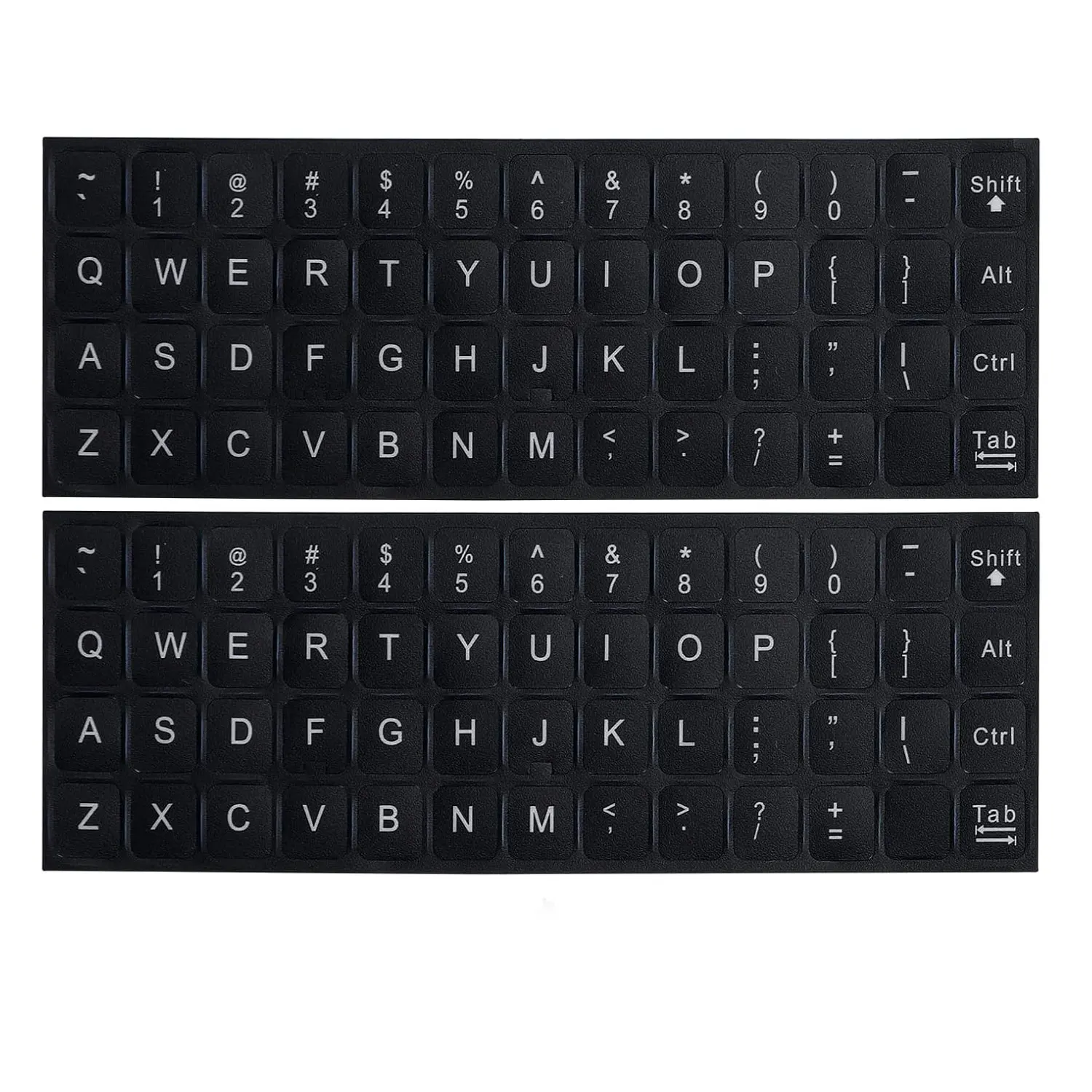 

Наклейки на клавиатуру, многоязычные наклейки на клавиатуру с белыми буквами/черным фоном, матовые наклейки для клавиатуры компьютера ﻿